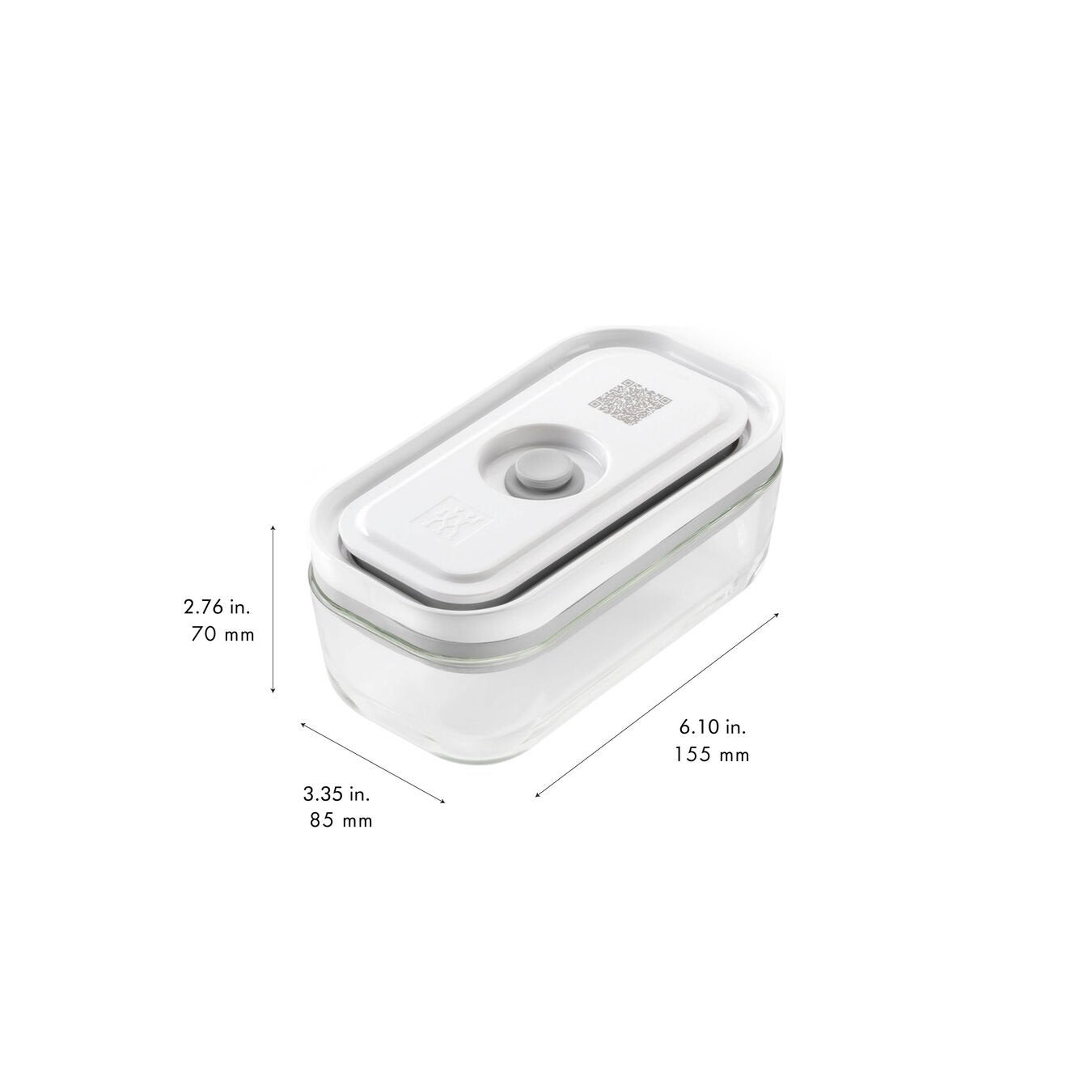 Fresh & Save - Ensemble de 3 boîtes sous vide - Verre Borosilicate - Zwilling - Contenant pour aliment - - La Guilde Culinaire