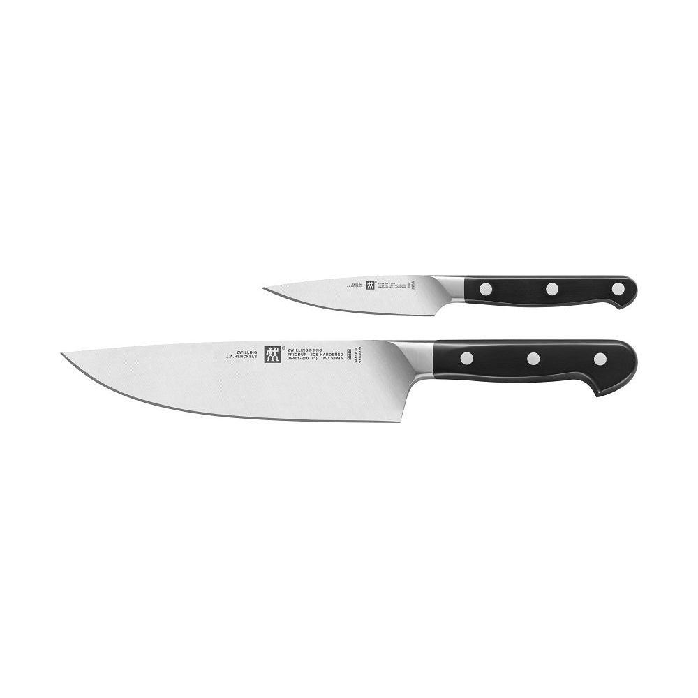 Collection Zwilling Pro Couteau de chef 8" + d'office 4" - Zwilling - Ensemble de couteaux - - La Guilde Culinaire