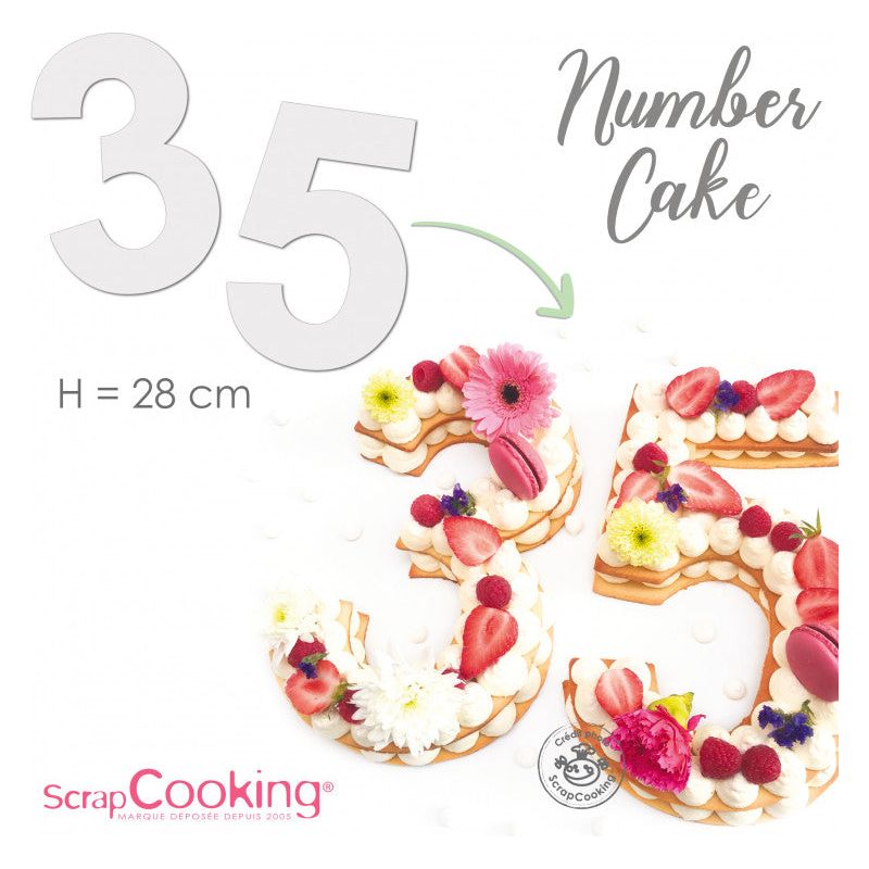 Kit number cake - Scrapcooking - Moule à gâteaux - - La Guilde Culinaire