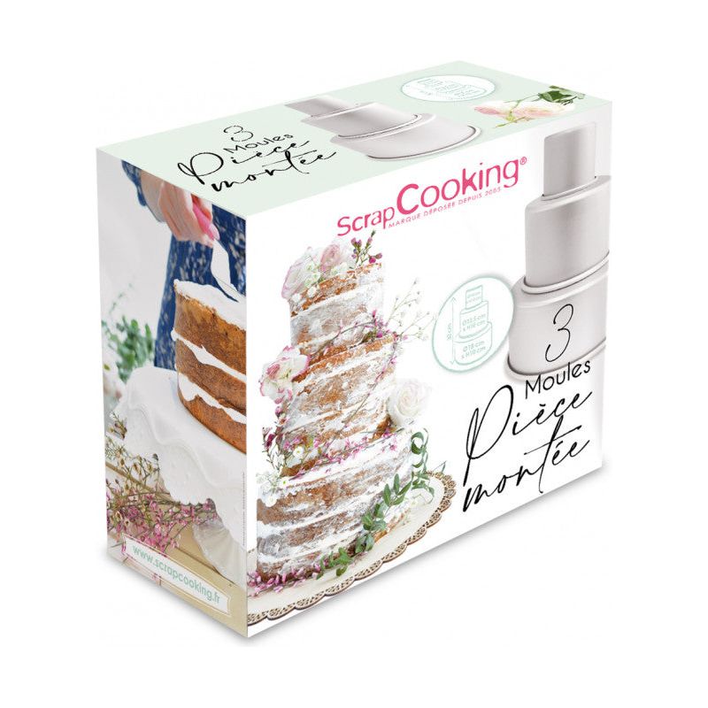3 moules pièce montée - Scrapcooking - Moule à gâteaux - - La Guilde Culinaire