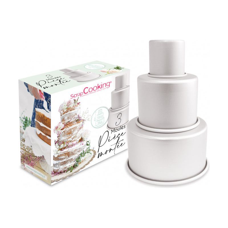 3 moules pièce montée - Scrapcooking - Moule à gâteaux - - La Guilde Culinaire