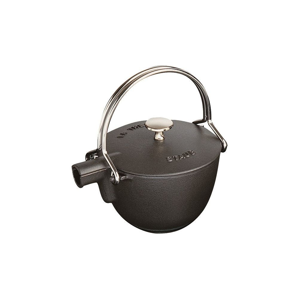 Théière ronde fonte et émail 1.1L Noir - Staub - Théière - 40509-421 / 1004030 - La Guilde Culinaire
