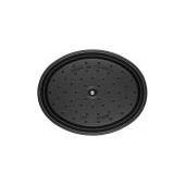 Cocotte ovale fonte et émail Noir 14'' 37cm 8L - Staub - Cocotte - - La Guilde Culinaire
