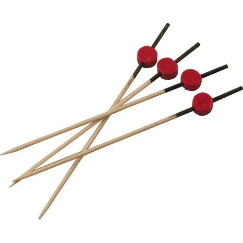 Brochettes Bambou rouges et noires - pqt 200 - Solia - Service de table jetable - - La Guilde Culinaire