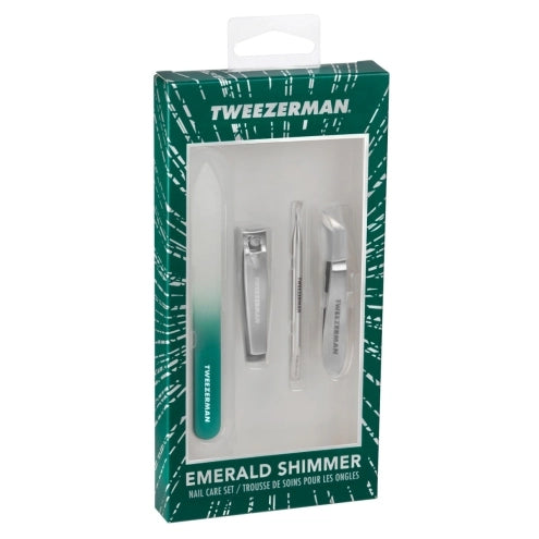 Coffret de soins des ongles Emerald Shimmer - Tweezerman - Coffret soin des ongles - - La Guilde Culinaire