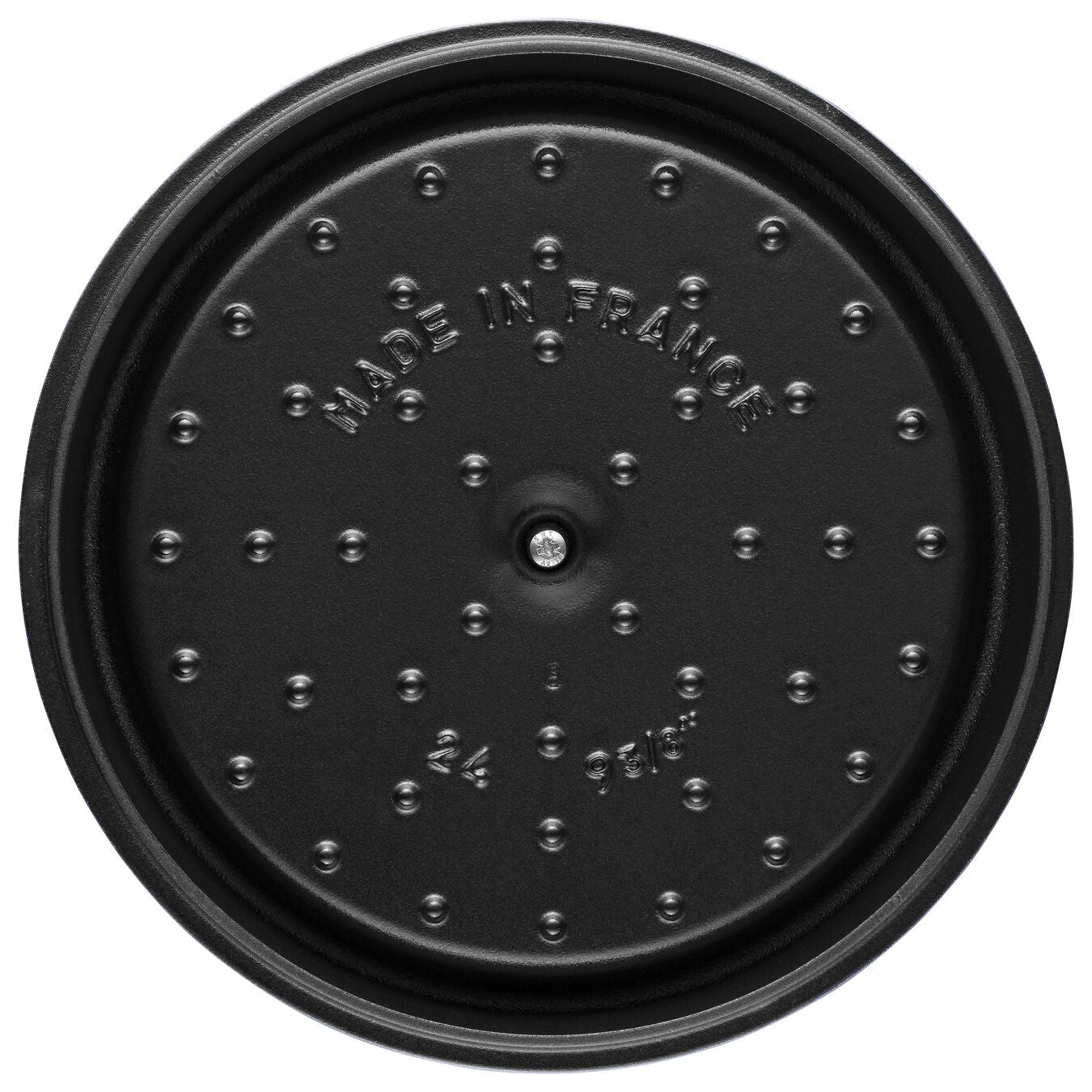 Cocotte ronde haute en fonte, noir brillant - 24 cm 4,75 L - Staub - Cocotte - - La Guilde Culinaire