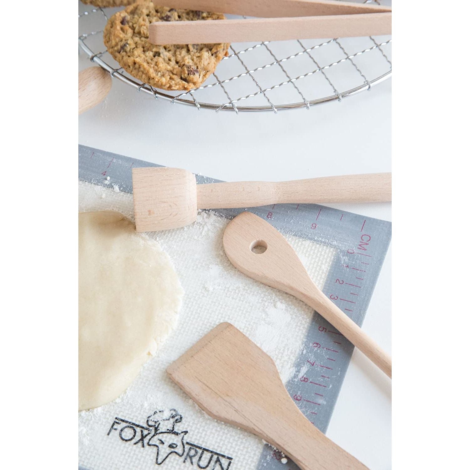 Set d'outils de cuisine en bois pour enfant - Fox Run - Kit d'accessoires pour la pâtisserie - - La Guilde Culinaire