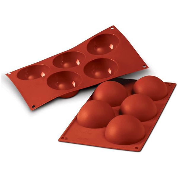 Moule DEMI-SPHERE Ø 3,15" en silicone flexible SILICONFLEX - SilikoMart - Moule à gâteaux - - La Guilde Culinaire