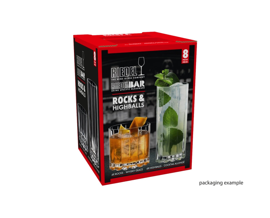 Coffret Verre Rocks & Highballs - Collection Bar (Boîte de 8)    - Riedel - Verre à spiritueux - 