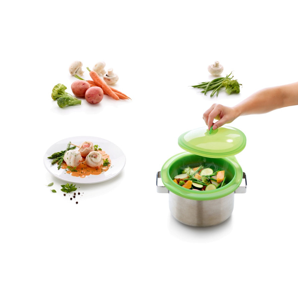 Panier Vapeur pliable 2.5 Quart - Lékué - Panier à vapeur - - La Guilde Culinaire