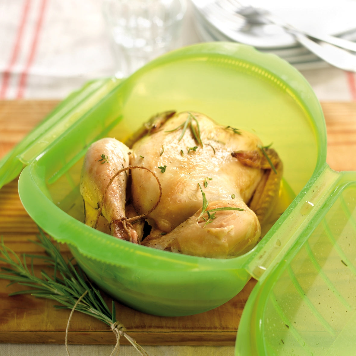 Cocotte OGYA XL (vert) 3-4 pers. - Lékué - Cocotte - - La Guilde Culinaire