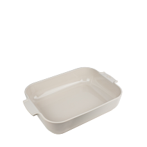 APPOLIA - Plat four en céramique rectangle écru 40cm-16" - Peugeot - Plat pour four - - La Guilde Culinaire