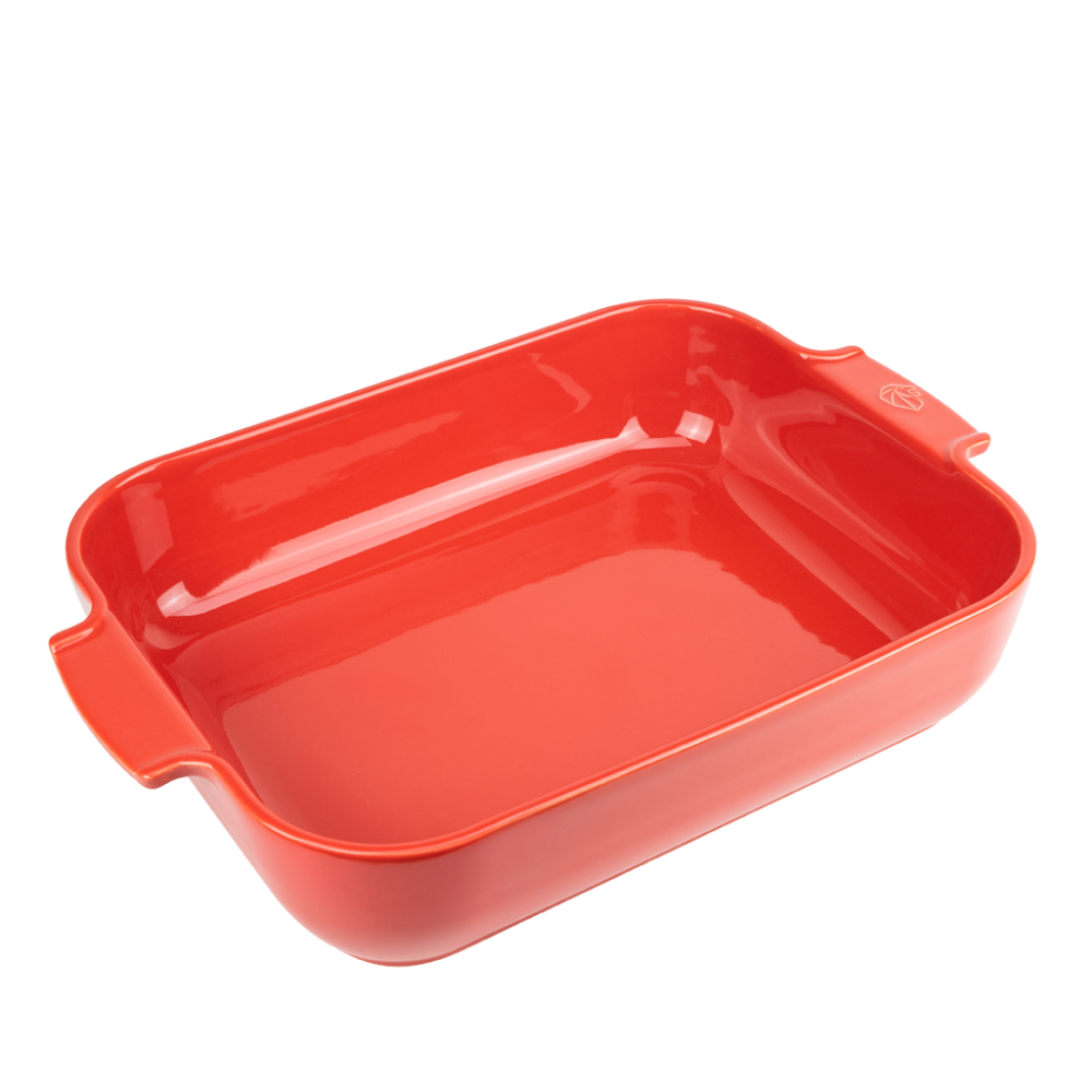 APPOLIA - Plat four en céramique rectangle rouge 25cm-10" - Peugeot - Plat pour four - - La Guilde Culinaire