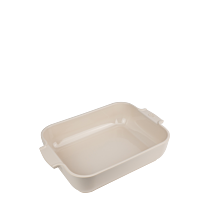 APPOLIA - Plat four en céramique rectangle écru 32cm-12,5" - Peugeot - Plat pour four - - La Guilde Culinaire