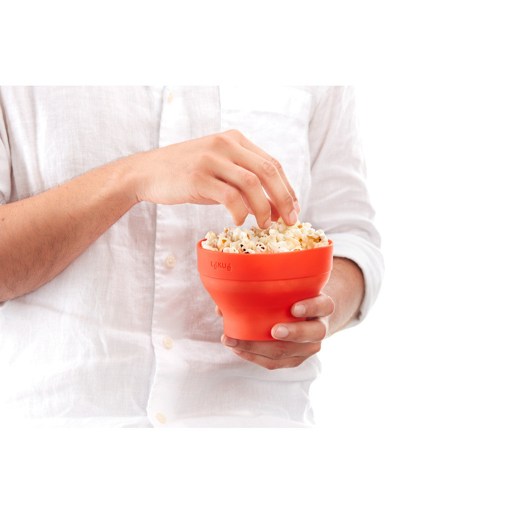 Mini Poppeuse à pop-corn pour micro-ondes - Lékué - Machine à popcorn - - La Guilde Culinaire
