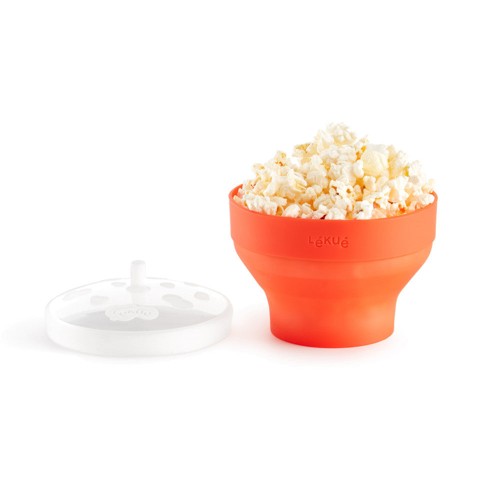 Mini Poppeuse à pop-corn pour micro-ondes - Lékué - Machine à popcorn - - La Guilde Culinaire