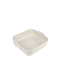 APPOLIA - Plat four en céramique carré Écru 28cm-11" - Peugeot - Plat pour four - - La Guilde Culinaire
