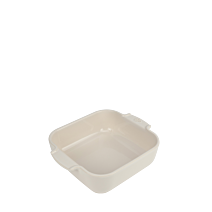 APPOLIA - Plat four en céramique carré écru 21cm-8,25" - Peugeot - Plat pour four - - La Guilde Culinaire