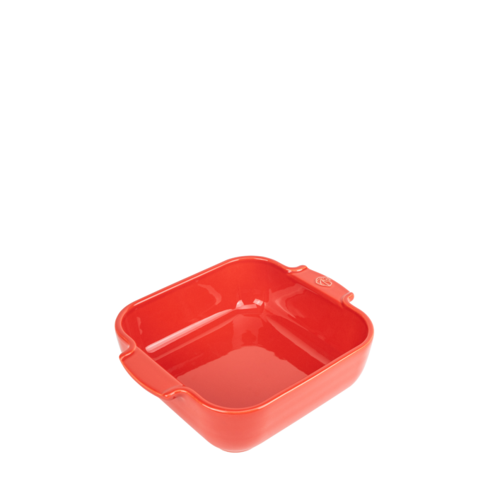 APPOLIA - Plat four en céramique carré rouge 21cm-8,25" - Peugeot - Plat pour four - - La Guilde Culinaire