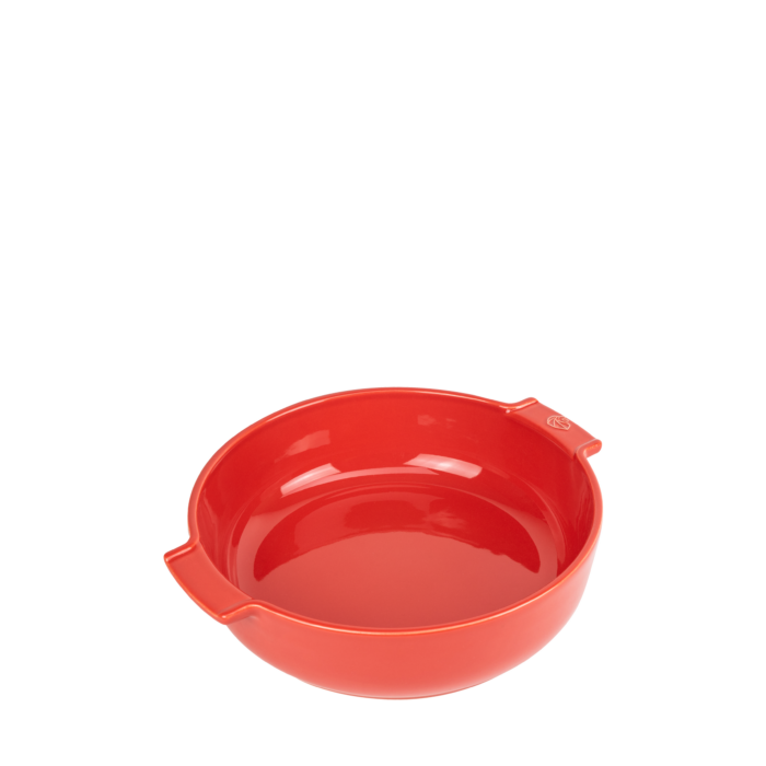 APPOLIA - Plat four en céramique rond Rouge 27cm-10,6" ! ! - Peugeot - Plat pour four - - La Guilde Culinaire