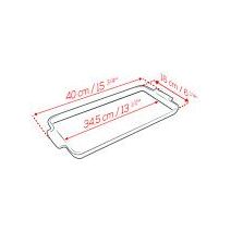 APPOLIA - Plaque apéritifs et mignardises en céramique Ardoise 40x16cm-15 3/4x6 1/4'' - Peugeot - Plateau de service - - La Guilde Culinaire