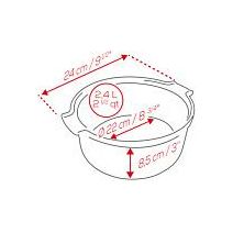 APPOLIA - Moule à soufflé en céramique Rouge 22cm-8,6" - Peugeot - Ramequin et moule à soufflé - - La Guilde Culinaire