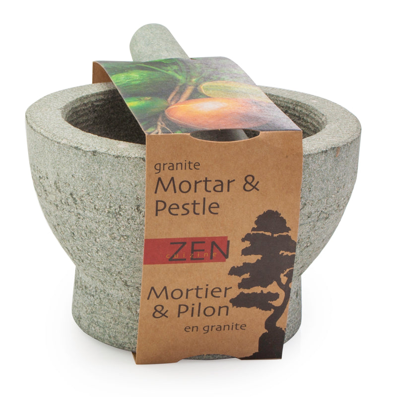 Mortier & pilon en granite - Zen Cuizine - Mortier et pilon - - La Guilde Culinaire