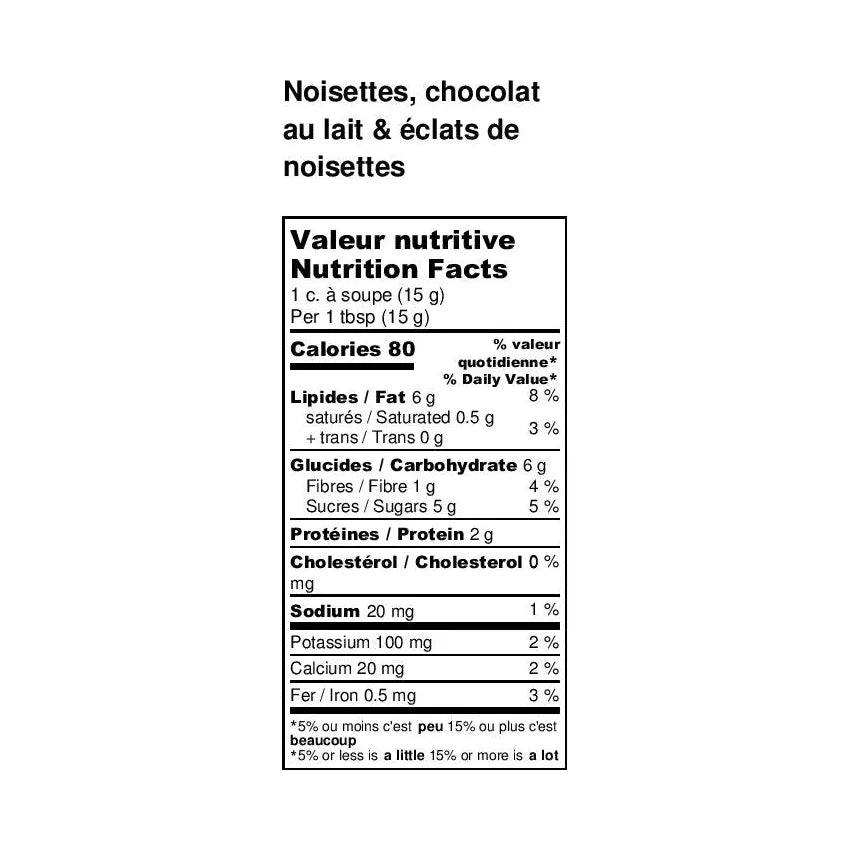 Tartinade Noisettes & Chocolat au Lait - Croquant - Allo Simonne - Tartinade - - La Guilde Culinaire