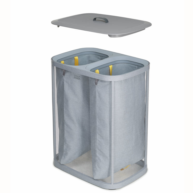 Panier à linge facile à vider Tota 90L Gris - Joseph Joseph - Panier à linge - - La Guilde Culinaire