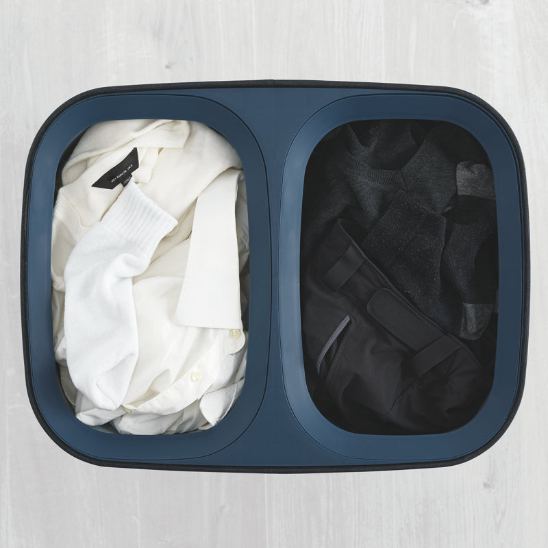 Panier à linge facile à vider Tota 90L Noir - Joseph Joseph - Panier à linge - - La Guilde Culinaire