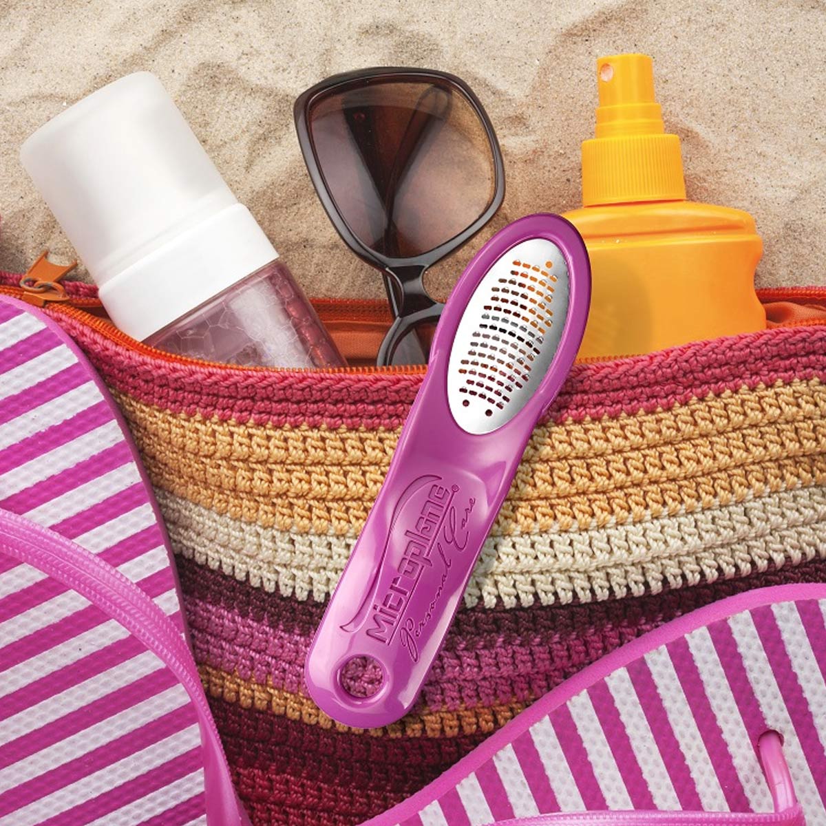 Petite râpe à pied pour pédicure (rose) - Microplane - Soin de la peau - - La Guilde Culinaire