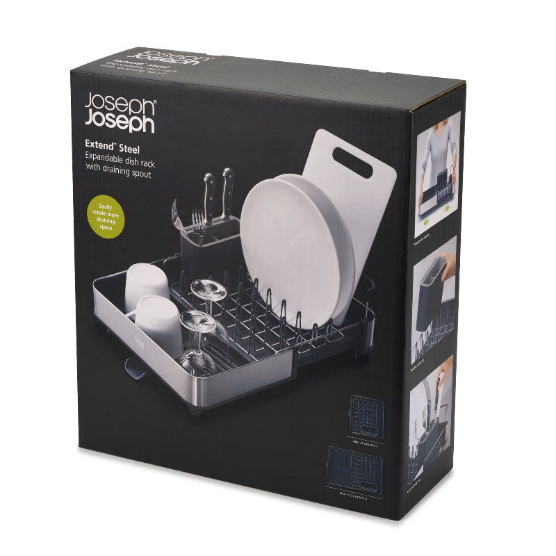 Égouttoir à vaisselle extensible Extend Steel - Joseph Joseph - Egouttoir à vaisselle - - La Guilde Culinaire