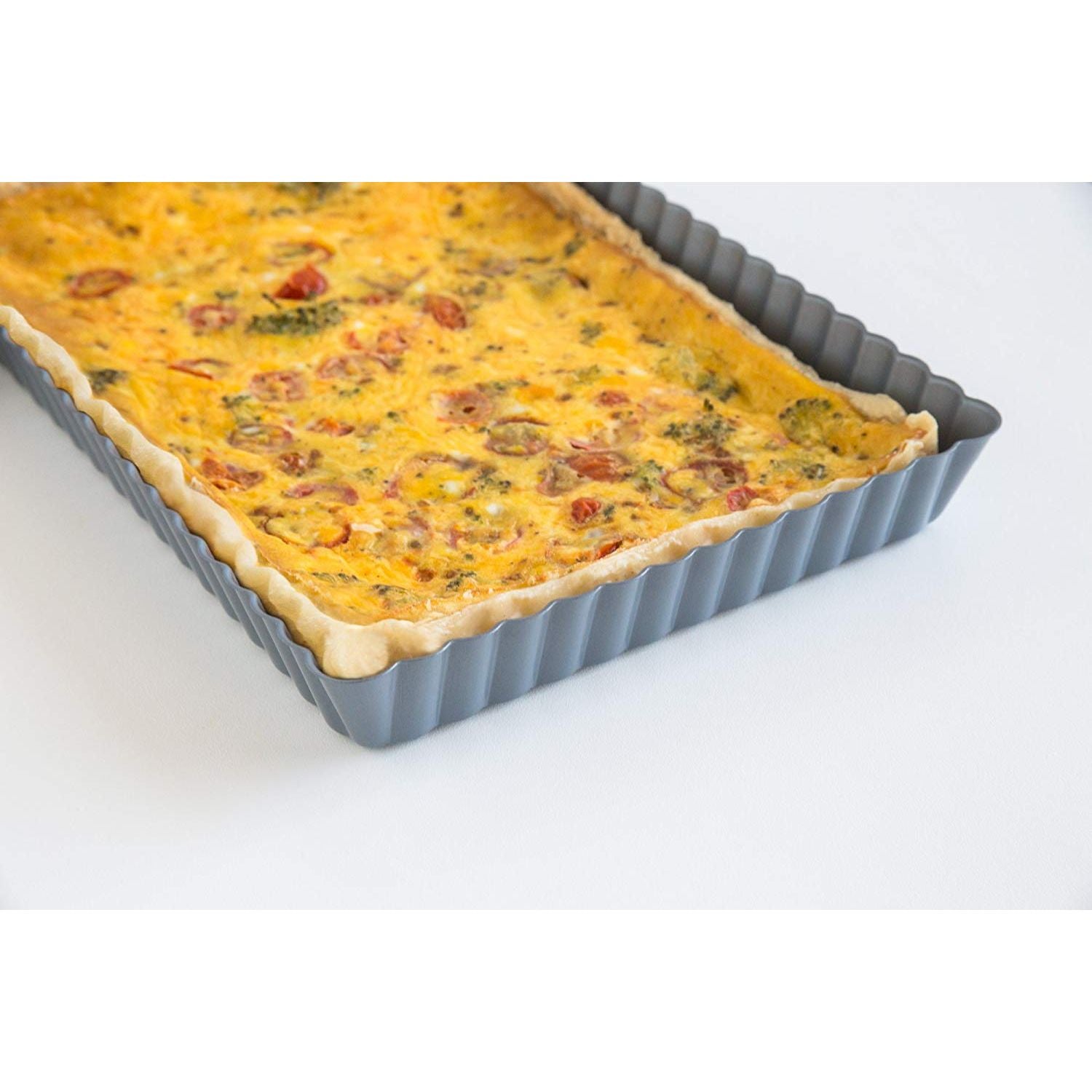 Moule à tarte rectangulaire à fond amovible 10.5"x6.5" - Fox Run - Moule à tarte et quiche - - La Guilde Culinaire