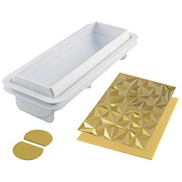 Moule Bûche 3D Diamond - SilikoMart - Moule à bûche - - La Guilde Culinaire