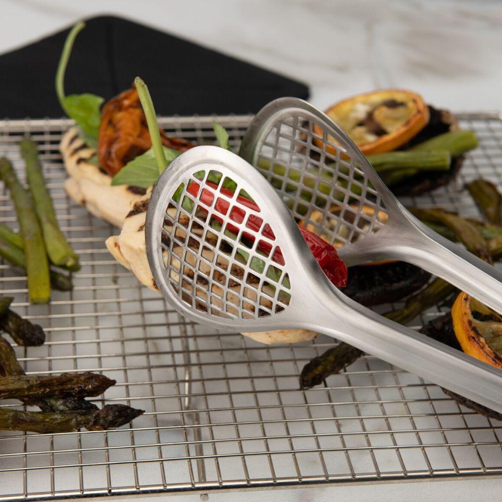 Pince à friture en acier inoxydable 30.5 cm - Cuisipro - Pince de cuisine - - La Guilde Culinaire