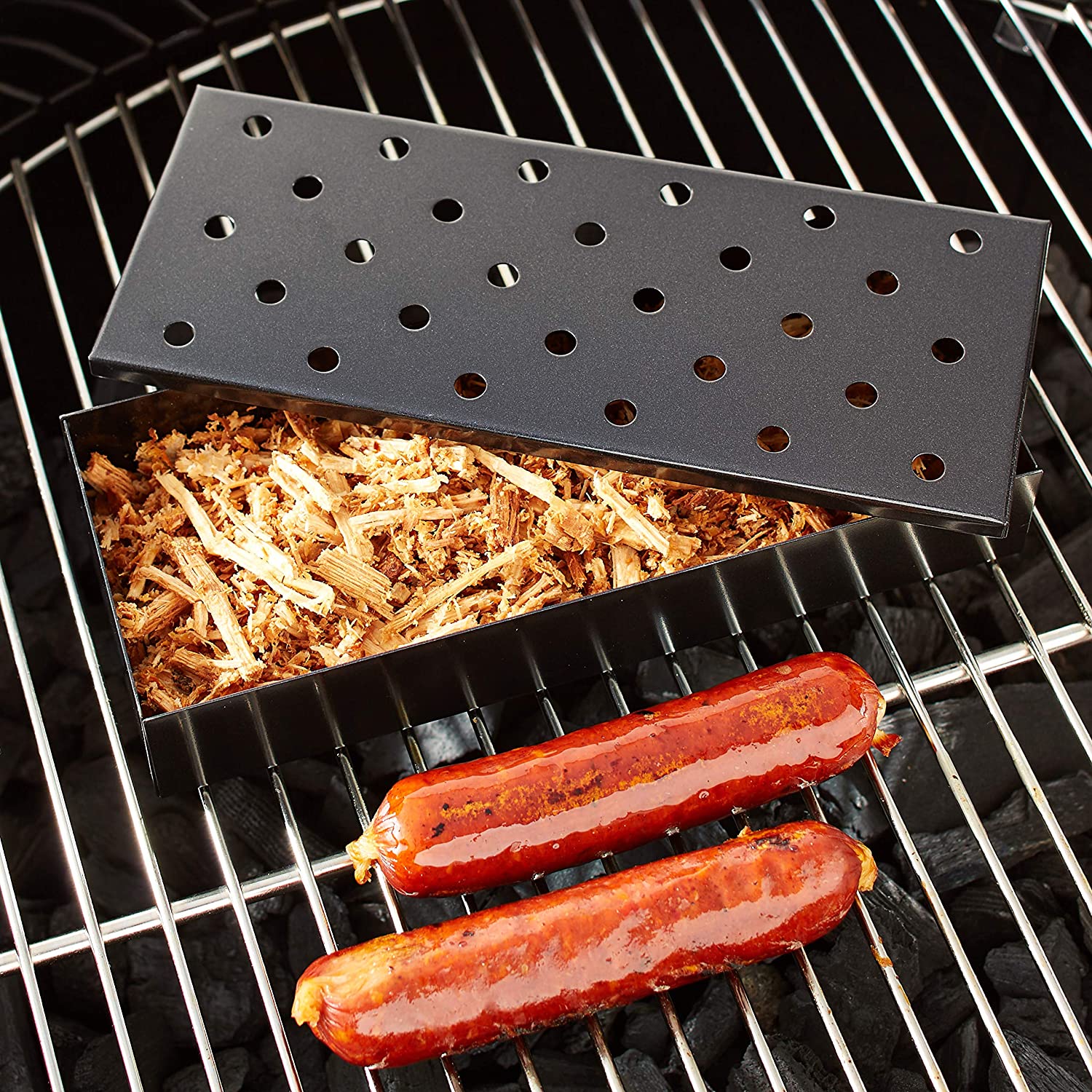 Boîte de fumage de copeaux de bois - Outset - Fumoir - - La Guilde Culinaire