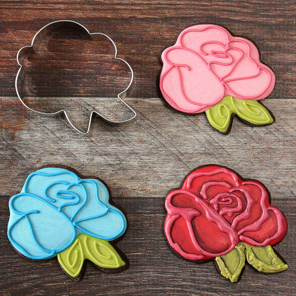 Emporte-pièce Rose 3"x4" - Ann Clark Cookie Cutters - Emporte-pièce - - La Guilde Culinaire