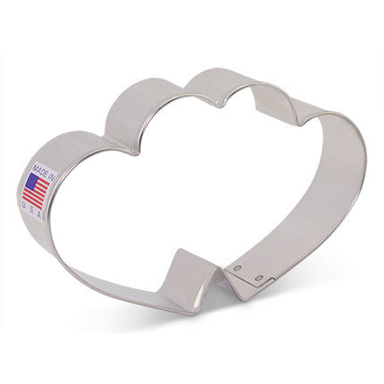 Emporte-pièce Double Cœur 3"x4 5/8" - Ann Clark Cookie Cutters - Emporte-pièce - - La Guilde Culinaire