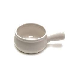 Bol Soupe à L'oignon en céramique blanc 354 ml avec poignée - SG - Bol - - La Guilde Culinaire