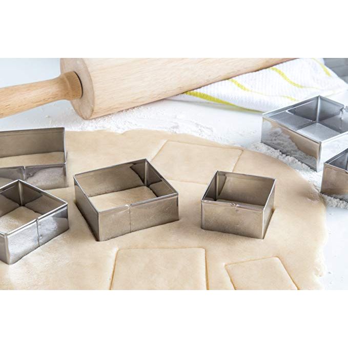 Kit emporte-pièces carrés 6 pcs - Fox Run - Emporte-pièce - - La Guilde Culinaire