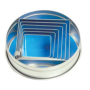 Kit emporte-pièces carrés 6 pcs - Fox Run - Emporte-pièce - - La Guilde Culinaire