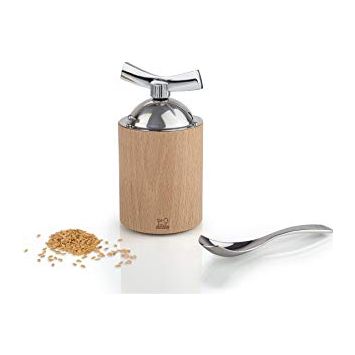 Moulin à graines de lin manuel en bois et inox couleur naturel 13 cm - Isen - Peugeot - Peugeot - Moulin à épices - - La Guilde Culinaire