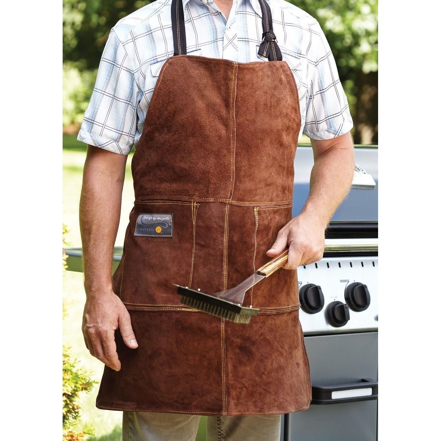 Tablier en cuir pour le BBQ Outset - Outset - Tablier cuisine pour BBQ - - La Guilde Culinaire