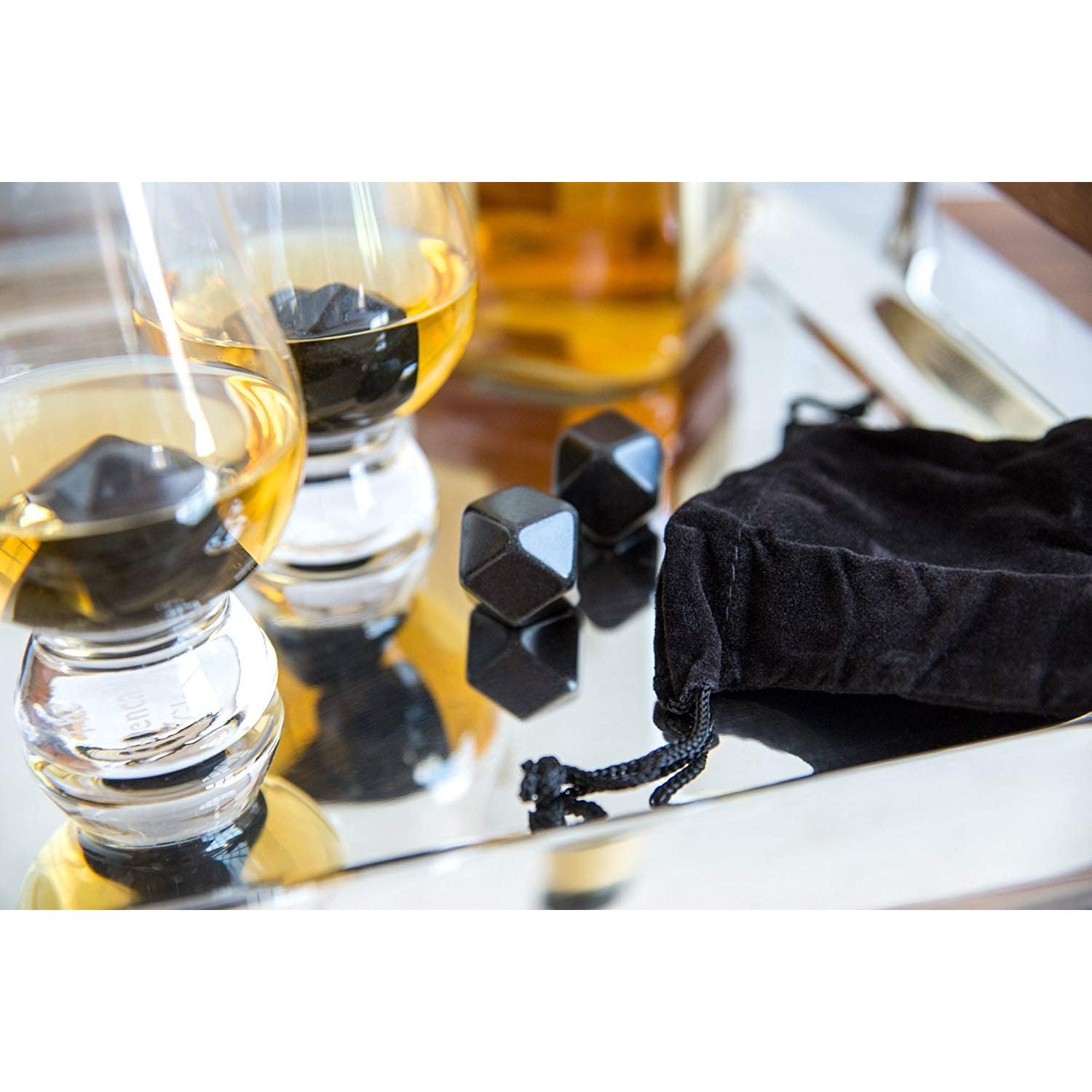 Ensemble de 9 glaçons de granite avec sac de rangement - Outset - Moule à glaçons - - La Guilde Culinaire