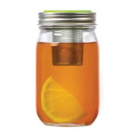 Couvercle infuseur de thé pour pots Mason en silicone ! - Jarware - Pot masson - - La Guilde Culinaire