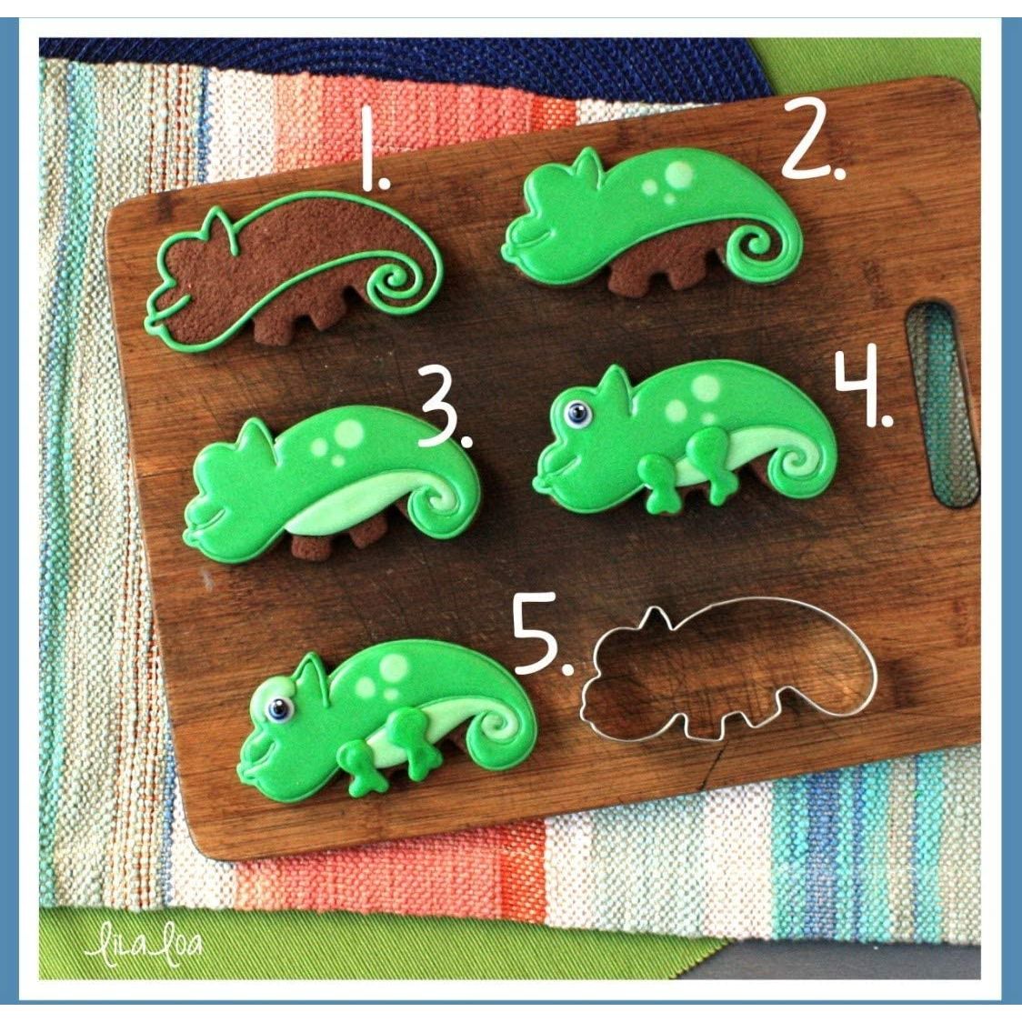 Emporte-pièce Lézard par LilaLoa 3 1/2" x 3 1/2" - Ann Clark Cookie Cutters - Emporte-pièce - - La Guilde Culinaire