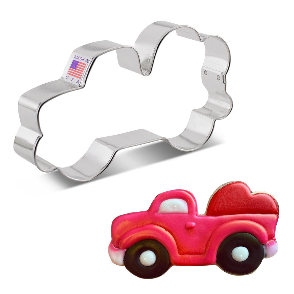 Emporte-pièce Tracteur Vintage avec Cœur 5" x 3" - Ann Clark Cookie Cutters - Emporte-pièce - - La Guilde Culinaire