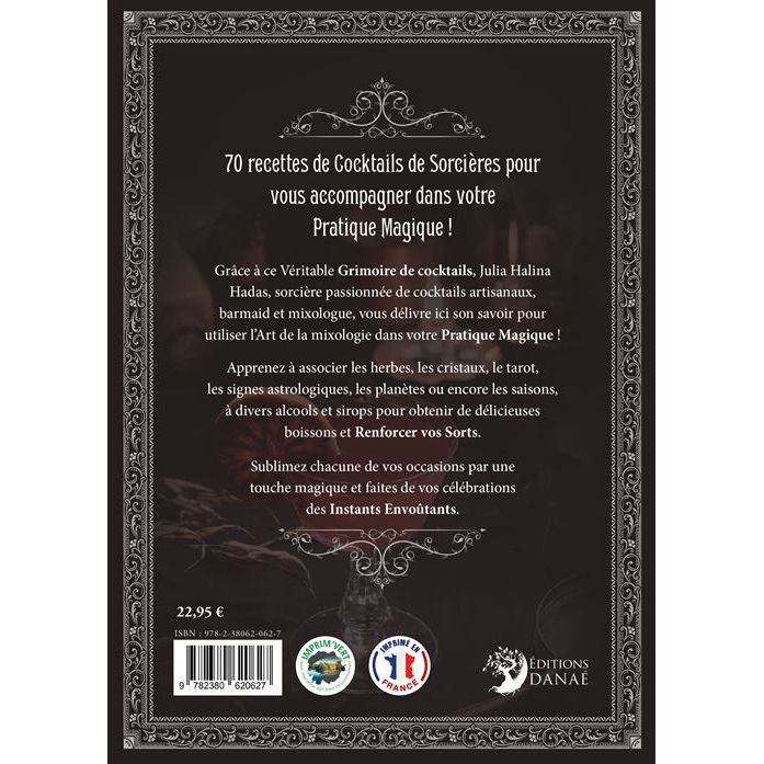 Cocktails des sorcières - Danaé Ed. - Livre d'alcool et boisson - - La Guilde Culinaire