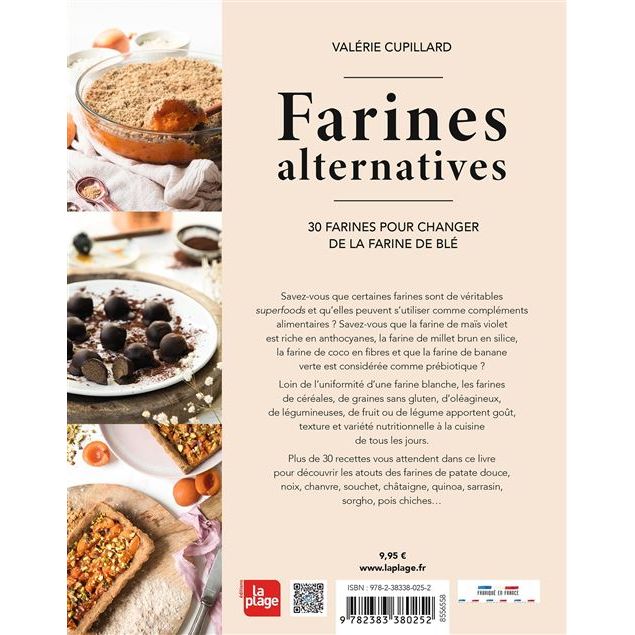 Farines alternatives - La Plage Ed. - Livre de cuisine - - La Guilde Culinaire
