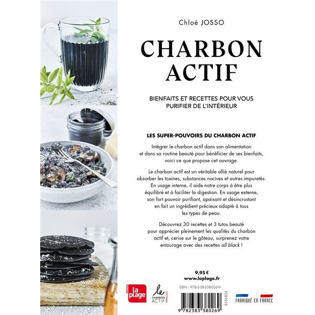 Charbon actif ! - La Plage Ed. - Livre de cuisine - - La Guilde Culinaire